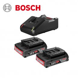SKI - สกี จำหน่ายสินค้าหลากหลาย และคุณภาพดี | BOSCH Starter Kit 18V 2.0Ah แท่นชาร์จ GAL 18V-40 x1 + แบต 18V 2.0ah x2 #1600A01B6K
