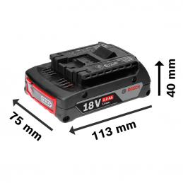 BOSCH GBA 18V 2.0Ah M-B แบต 18V 2.0Ah ใช้ได้กับไร้สาย 18V ทุกรุ่น #1600A001CG