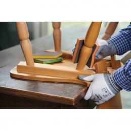 BOSCH ฟองน้ำขัดเหลี่ยมบาง ละเอียด #2608608230 เทียบเท่ากระดาษ#P240-320 (50ชิ้น/แพ็ค)