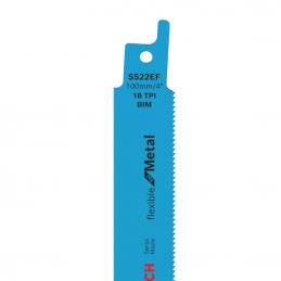 BOSCH S522EF ใบเลื่อยอเนกประสงค์ ตัดเหล็กสีฟ้า #2608657721  (2ใบ/แผง) for GSA10.8