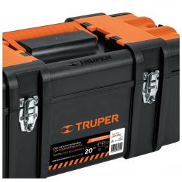 TRUPER-102435-กล่องเครื่องมือขนาด-20นิ้ว-สีดำส้ม-พร้อมตะขอเหล็ก-CHP-20XC