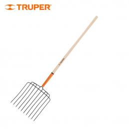 SKI - สกี จำหน่ายสินค้าหลากหลาย และคุณภาพดี | TRUPER 102562 ส้อมเหล็ก 10 ฟัน ด้ามไม้ 48 นิ้ว [BPJ-10L]