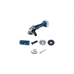 SKI - สกี จำหน่ายสินค้าหลากหลาย และคุณภาพดี | BOSCH GWS 18V-10 P (SOLO) New เครื่องเจียร์ 4นิ้ว 18 V Brushless motor มีกันสะบัด, มีระบบเบรคอัตโนมัติ สวิทซ์กำ #06019J41K0