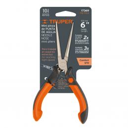 TRUPER 17369 คีมจับชิ้นงาน Mini ปลายแหลมไม่มีฟัน ขนาด 6นิ้ว (152.4mm) #PM-PA4