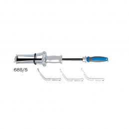 SKI - สกี จำหน่ายสินค้าหลากหลาย และคุณภาพดี | UNIOR 685/5 เหล็กดูด 3 ขา 24นิ้ว แบบกระทุ้ง (685)