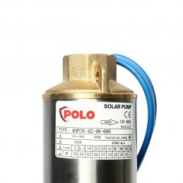 POLO 4DPC6-42-48-600 ปั๊มน้ำบาดาล 600W 48V โซล่าเซลล์ DC มอเตอร์บรัชเลส