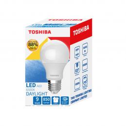 SKI - สกี จำหน่ายสินค้าหลากหลาย และคุณภาพดี | TOSHIBA FT-LED-A60-068 หลอดไฟ LED A60 9 วัตต์ แสงสีขาว E27