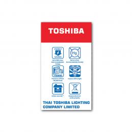 TOSHIBA FT-LED-A60-068 หลอดไฟ LED A60 9 วัตต์ แสงสีขาว E27