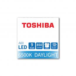 TOSHIBA FT-LED-A60-068 หลอดไฟ LED A60 9 วัตต์ แสงสีขาว E27
