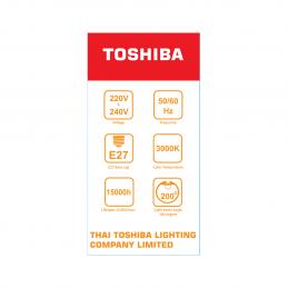 TOSHIBA FT-LED-A70-012 หลอดไฟ LED A70 15 วัตต์ แสงวอร์มไวท์ E27