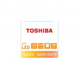 TOSHIBA FT-LED-A70-012 หลอดไฟ LED A70 15 วัตต์ แสงวอร์มไวท์ E27