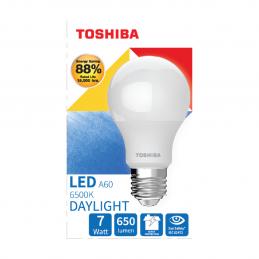 TOSHIBA FT-LED-A60-065 หลอดไฟ LED A60 7 วัตต์ แสงเดย์ไลท์ E27