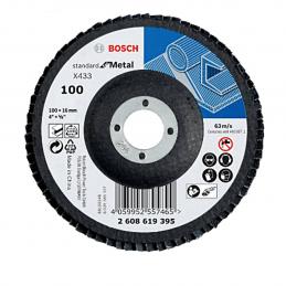SKI - สกี จำหน่ายสินค้าหลากหลาย และคุณภาพดี | BOSCH จานทรายซ้อนหลังแข็ง 4นิ้ว P100 #2608619395  (10แผ่น/แพ็ค)