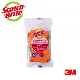 SKI - สกี จำหน่ายสินค้าหลากหลาย และคุณภาพดี | 3M สก๊อตช์-ไบรต์ #7012803307 แผ่นใยขัดพร้อมฟองน้ำสครับดอท สีส้ม สำหรับงานไร้ริ้วรอย (12อัน/ลัง) XD006003524