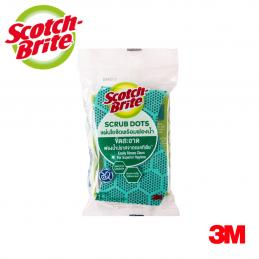 3M สก๊อตช์-ไบรต์ #7012803311 แผ่นใยขัดพร้อมฟองน้ำสครับดอท สีเขียว สำหรับงานขัดล้างทั่วไป (12ชิ้น/ลัง) XD006003540