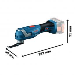 BOSCH GOP185LI #06018G20K1 (SOLO) เครื่องตัดเอนกประสงค์ 18V Brushless motor อัตราการสั่น 10000-20000 ครั้ง/นาที อุปกรณ์เสริม 1 ชิ้น เครื่องตัวเปล่า กล่องพลาสติก
