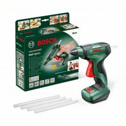 Bosch PKP18E  ปืนกาวไร้สาย 3.6V 1.5 Ah อัตตราเนื้อกาวขณะใช้งาน 2 กรัม/นาที ขนาดกาว 7 ม.ม. อุณหภูมิกาวละลาย 170 C น.น. 0.26 ก.ก.  #0603264600