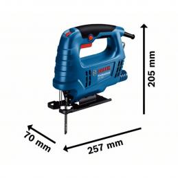 Bosch GST680 เลื่อยฉลุไฟฟ้า สปีดเดียว 500 วัตต์ ปรับรอบได้ (ไม่มีระบบปรับเตะ) ตัดตรงได้ 68 ม.ม. อัตราการชัก/นาที 800-3100 ครั้ง/นาที #06015B40K0