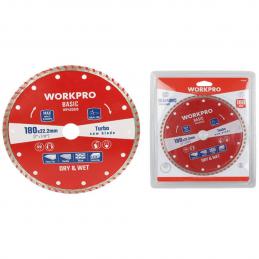 SKI - สกี จำหน่ายสินค้าหลากหลาย และคุณภาพดี | WORKPRO WP405020 ใบเพชรเทอร์โบ 7 นิ้ว (180x25.4x7 มม.)