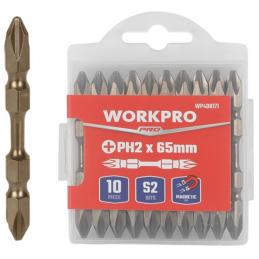 SKI - สกี จำหน่ายสินค้าหลากหลาย และคุณภาพดี | WORKPRO WP408171 ดอกไขควงลม  PH2 x 65มม. (10ชิ้น/แพ็ค)