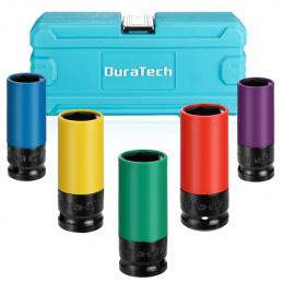 Duratech DT001015 ชุดลูกบ๊อกซ์กันกระแทก 1/2นิ้ว 5 ชิ้น