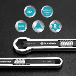 Duratech DTUW02 ชุดประแจเลื่อนอเนกประสงค์ 2 ชิ้น