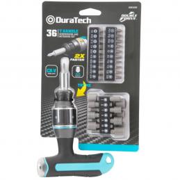 SKI - สกี จำหน่ายสินค้าหลากหลาย และคุณภาพดี | Duratech DD65906 ไขควงและชุดลูกบ็อกซ์ด้ามตัว T 36 ชิ้น