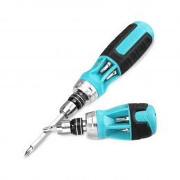 SKI - สกี จำหน่ายสินค้าหลากหลาย และคุณภาพดี | Duratech DT103015 ชุดไขควง 2 ขนาด พร้อมหัวเปลี่ยน 14 หัว