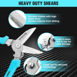 Duratech DT209002 กรรไกรดรอปฟอร์จ 8นิ้ว กรรไกรตัดอเนกประสงค์  DROP FORGED มี Safety Lock
