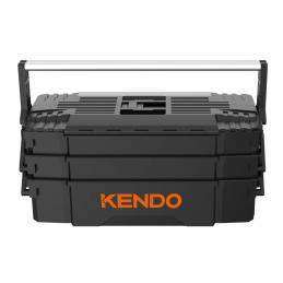 SKI - สกี จำหน่ายสินค้าหลากหลาย และคุณภาพดี | KENDO 90275 กล่องเครื่องมือ 5 ถาด กล่องพลาสติก 46.6x22.4x21.7 cm