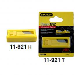 STANLEY #11-921H-22 ใบมีดคัตเตอร์ รุ่นหนัก 9x0.43 มม. (10ใบ/ตลับ) (100ใบ/ลัง) (SPE)