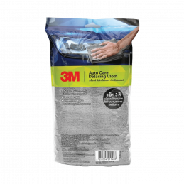 3M #7012812408 ผ้าไมโครไฟเบอร์ สีเทา 40ซม.x40ซม.(แพ็ค3ชิ้น) Microfiber Detailing Cloth Grey #XS002006756