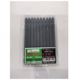 SKI - สกี จำหน่ายสินค้าหลากหลาย และคุณภาพดี | CHAMPION ดอกไขควงลม 2หัว แฉก 2x110mm สีดำ