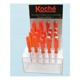 SKI - สกี จำหน่ายสินค้าหลากหลาย และคุณภาพดี | Koche รายการไขควง แถมชั้นโชว์ไขควง ฟรี(3.1/2นิ้ว-12) 11 โหล