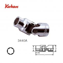 SKI - สกี จำหน่ายสินค้าหลากหลาย และคุณภาพดี | KOKEN 3440A-9/16 บ๊อกข้ออ่อน 3/8นิ้ว-6P-9/16นิ้ว