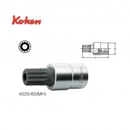 SKI - สกี จำหน่ายสินค้าหลากหลาย และคุณภาพดี | KOKEN 4020-60(MH)-MH16 บ๊อกเดือยโผล่ 12แฉก มีรู 1/2นิ้ว-MH16