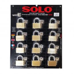 SKI - สกี จำหน่ายสินค้าหลากหลาย และคุณภาพดี | SOLO MK4507SQ-40/40 กุญแจมาสเตอร์คีย์ 40 มิล (40ลูก/แผง)
