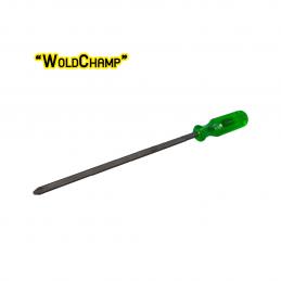 SKI - สกี จำหน่ายสินค้าหลากหลาย และคุณภาพดี | woldchamp ไขควงไม่ทลุด้ามเขียว 4นิ้วx6mm.แฉก (020220)