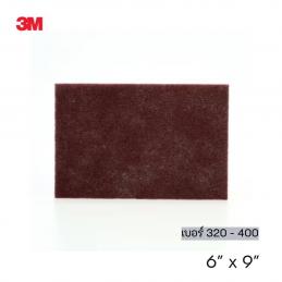 SKI - สกี จำหน่ายสินค้าหลากหลาย และคุณภาพดี | 3M 7447 #7012803201 (XD006002088) สก๊อตช์ - ไบรต์ สีแดง เบอร์ 320 - 400 (6 นิ้ว X 9 นิ้ว) (60 แผ่น/กล่อง)