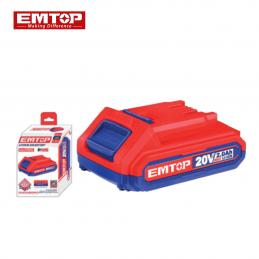 SKI - สกี จำหน่ายสินค้าหลากหลาย และคุณภาพดี | EMTOP EBPK20011 แบตเตอรี่ 20V 2.0Ah