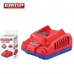 SKI - สกี จำหน่ายสินค้าหลากหลาย และคุณภาพดี | EMTOP EFCR20200 เครื่องชาร์จแบตเตอรี่ลิเธียมไอออน P20 2.0Ah
