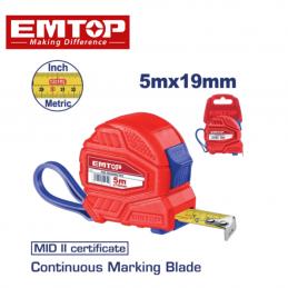 SKI - สกี จำหน่ายสินค้าหลากหลาย และคุณภาพดี | EMTOP EMTP15101 ตลับเมตร 5 ม x 19 มม