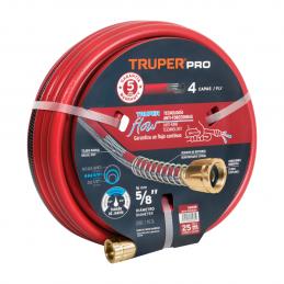 SKI - สกี จำหน่ายสินค้าหลากหลาย และคุณภาพดี | TRUPER 16039 สายยางฉีดน้ำ รุ่นเสริมความแข็งแรง 4 ชั้น 5/8นิ้ว ยาว 25เมตร พร้อมข้อต่ออัลลอย