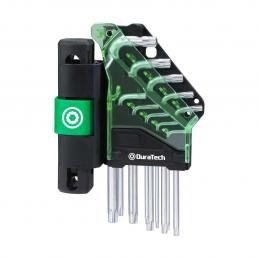 SKI - สกี จำหน่ายสินค้าหลากหลาย และคุณภาพดี | DURATECH DT404003 ชุดประแจ 6 เหลี่ยม (T9/T10/T15/T20/T25/T27/T30/T40/T45/T50) จำนวน 10 ชิ้น