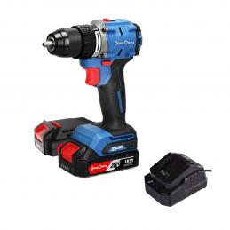 SKI - สกี จำหน่ายสินค้าหลากหลาย และคุณภาพดี | Dongcheng(DCดีจริง) DCJZ2060i(TYPE AM) สว่านกระแทกไร้สาย 20V(MAX) ไร้แปรงถ่าน 1/2 นิ้ว 2.0Ahx2 + แท่นชาร์จ 2Ah