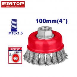 EMTOP EWCB71005 แปรงลวดรูปถ้วยเกลียว