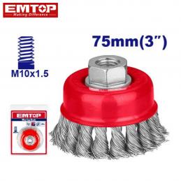 SKI - สกี จำหน่ายสินค้าหลากหลาย และคุณภาพดี | EMTOP EWCB70755 แปรงลวดรูปถ้วยเกลียว