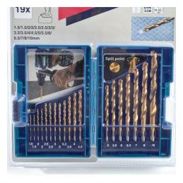 MAKITA MPD-67527 HSS-TIN ชุดดอกสีทอง (มิล) 19 ดอก Makpac