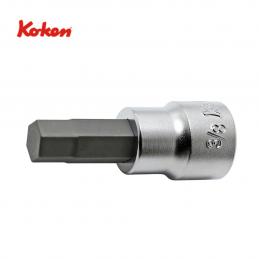 SKI - สกี จำหน่ายสินค้าหลากหลาย และคุณภาพดี | KOKEN 3010A-50-5/16 บ๊อกเดือยโผล่ดำ 6P-3/8นิ้ว-50-5/16
