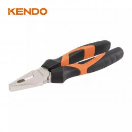 SKI - สกี จำหน่ายสินค้าหลากหลาย และคุณภาพดี | KENDO 10133 คีมปากจิ้งจก มีปีก (ชุบโครเมียม/ด้ามหุ้มยาง) 200mm/8นิ้ว